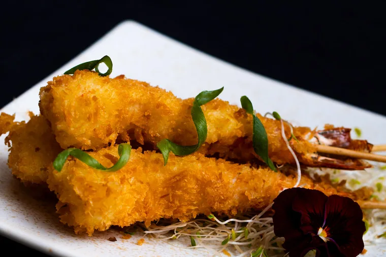Langostinos tempurizados en panko (4 uds)